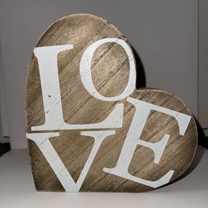 “LOVE” Wooden Decor Piece